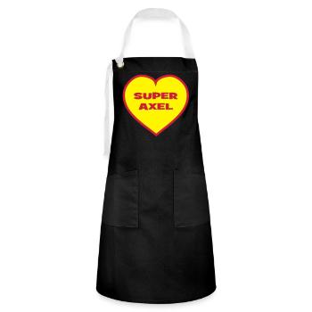 Super Axel - Tablier contrasté - noir/blanc - Devant - Zoe (177cm)