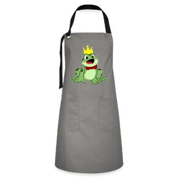 Couronne de grenouille - Tablier contrasté - gris/noir - Devant - Zoe (177cm)