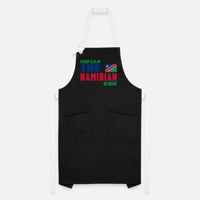 Keep Calm Namibia flag design Artisan Apron