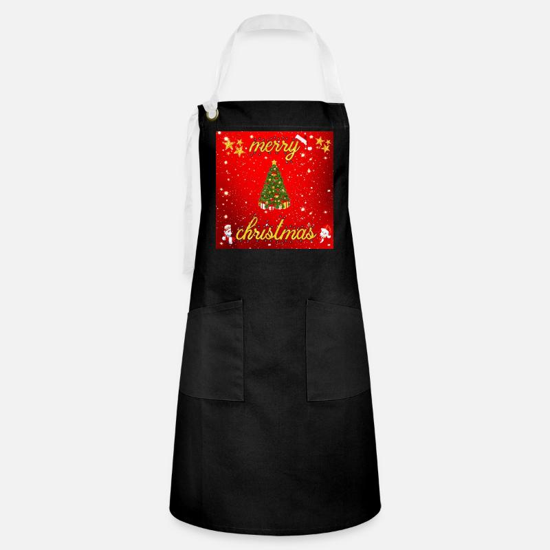 merry christmas version 2 - Artisan Apron - black/white