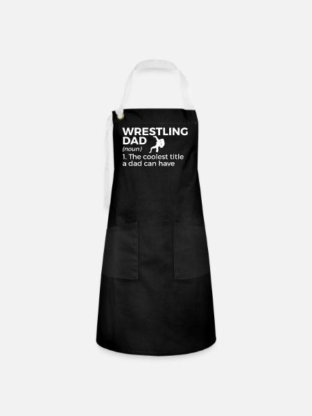 Wrestling - Kontrastschürze - Schwarz/Weiß