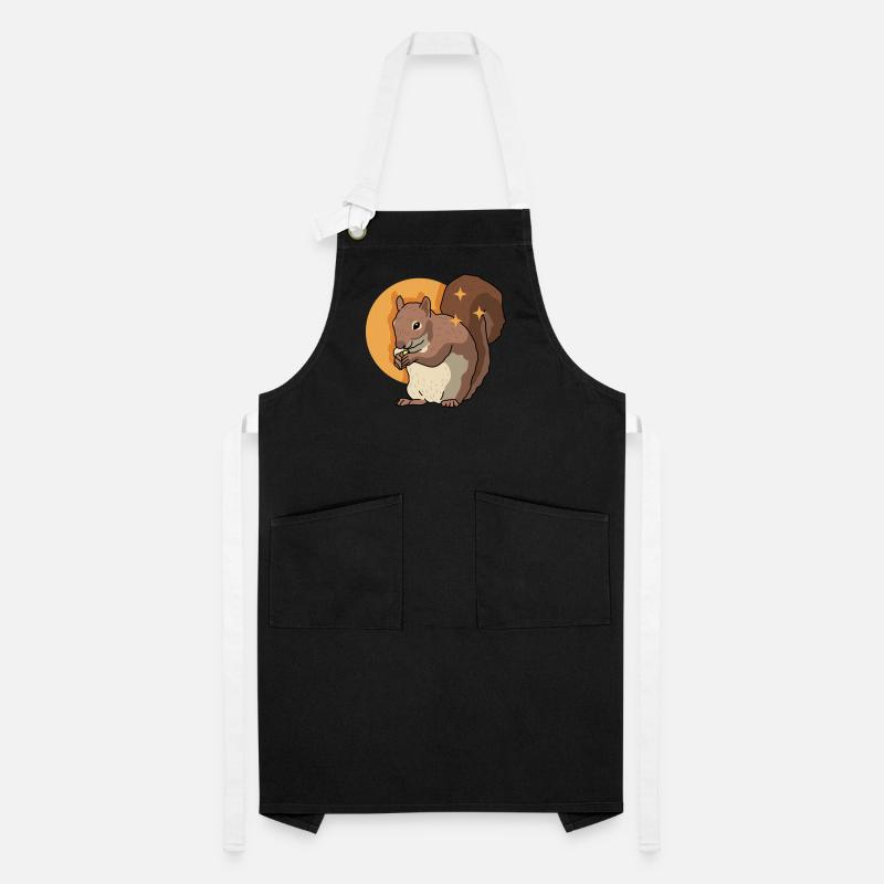 Süßes Eichhörnchen Grauhörnchen Geschenk Kontrastschürze