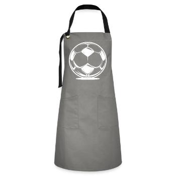 Fußball - Kontrastschürze - Grau/Schwarz - Vorne - Zoe (177cm)