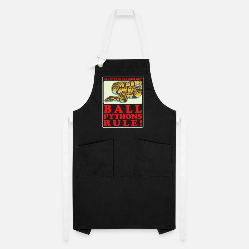 Roi Python Python Serpent Cadeau Tablier contrasté