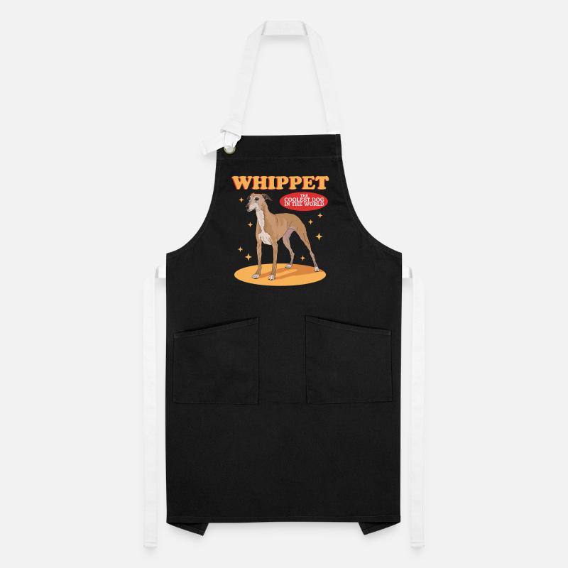 Whippet Petits Lévriers Anglais Cadeaux Tablier contrasté
