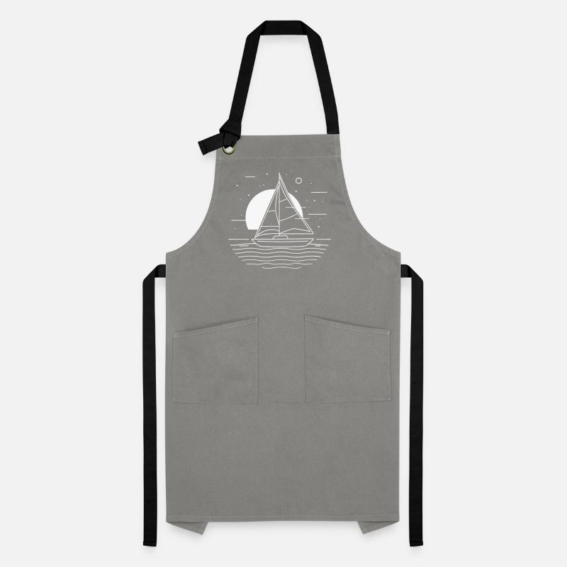 Sailing Drawing Artisan Apron