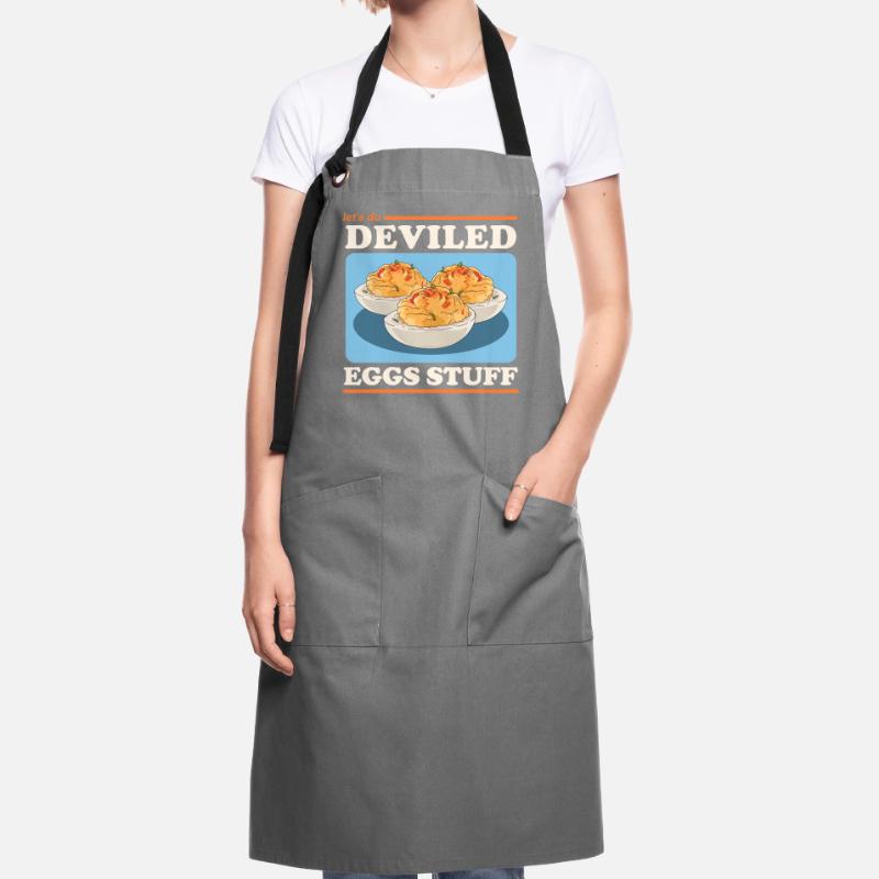 Gefüllte Eier Dressed Deviled Eggs Geschenk Kontrastschürze
