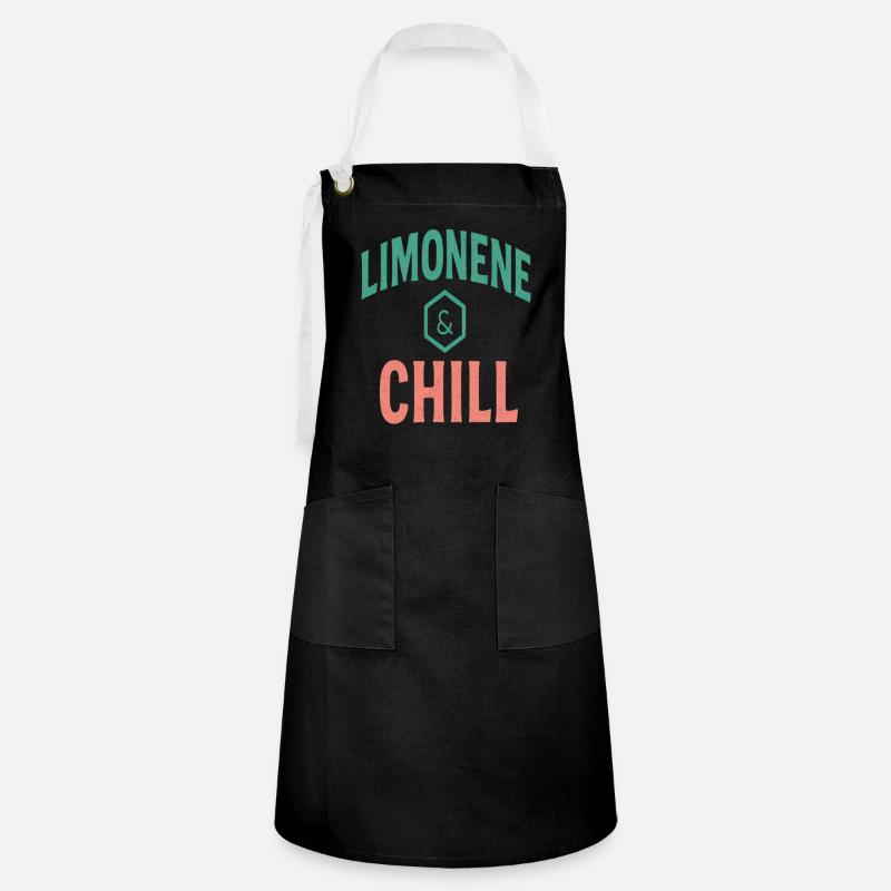 Limonene & Chill Citrus Vibes - Artisan Apron - black/white