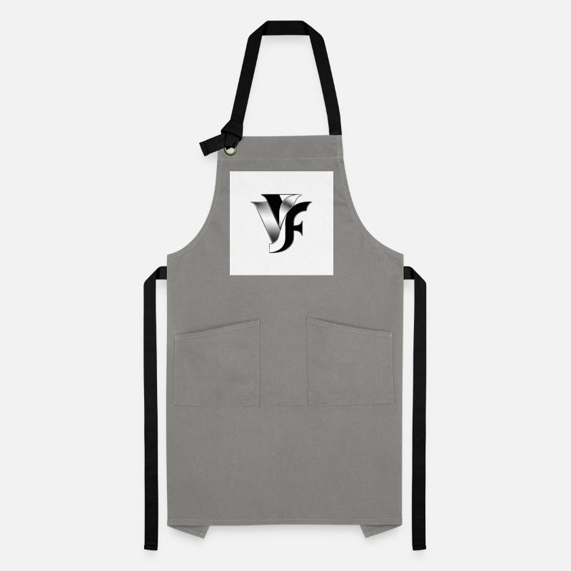 VF Monogramm Metallisch Kontrastschürze