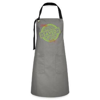 SAVED_Green_1 - Artisan Apron - grey/black - Front - Zoe (177cm)