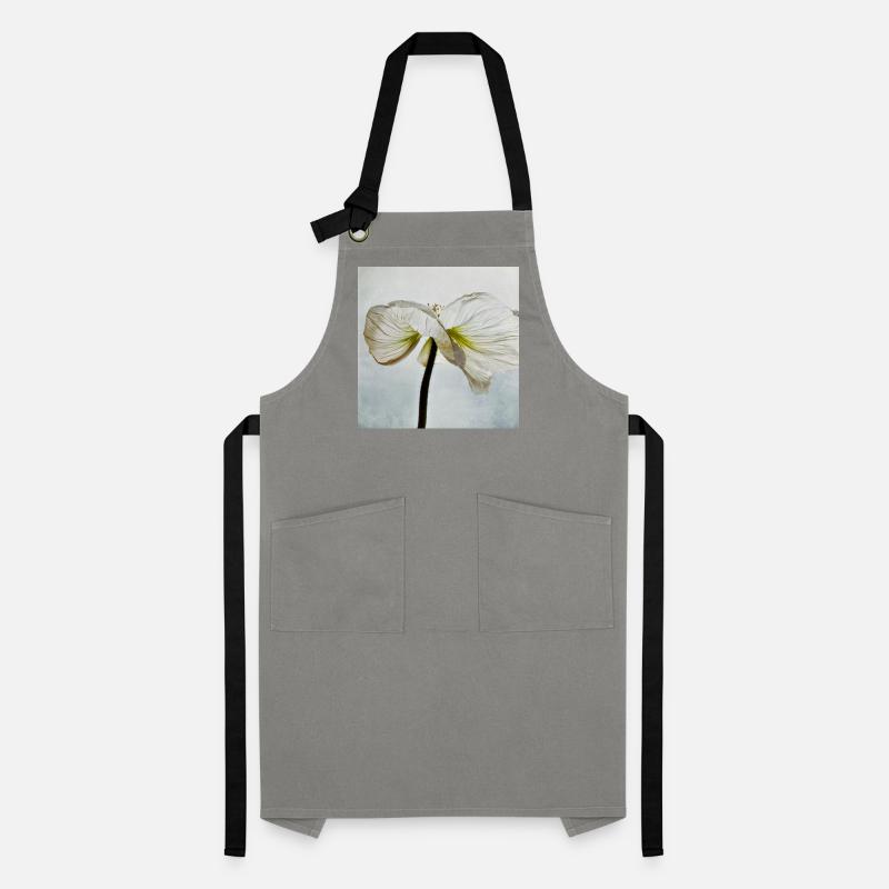Fleur de pavot blanc Tablier contrasté