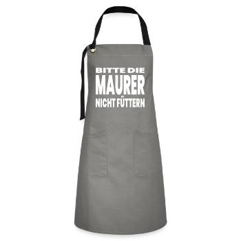 Bricklayer - Artisan Apron - grey/black - Front - Zoe (177cm)