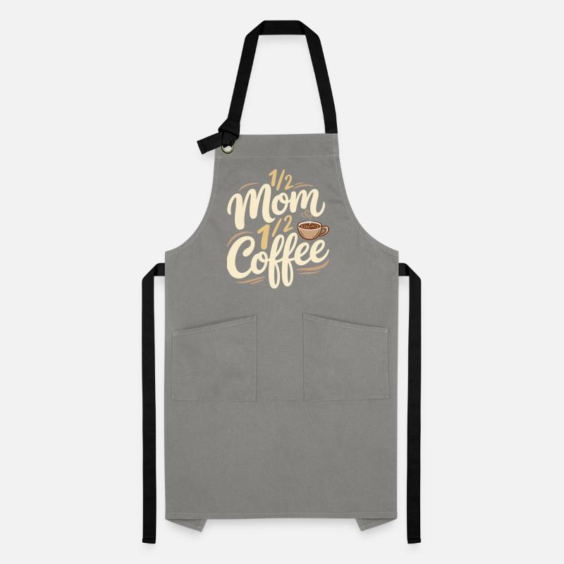 Mutter Koffein Halb Mama Halb Kaffee Kontrastschürze