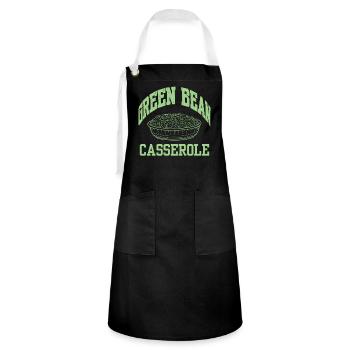 cool Casserole Haricots Verts - Tablier contrasté - noir/blanc - Devant - Zoe (177cm)