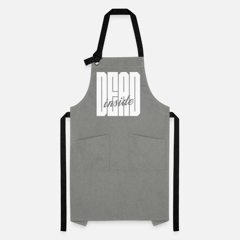 Dead Inside bold logo Artisan Apron