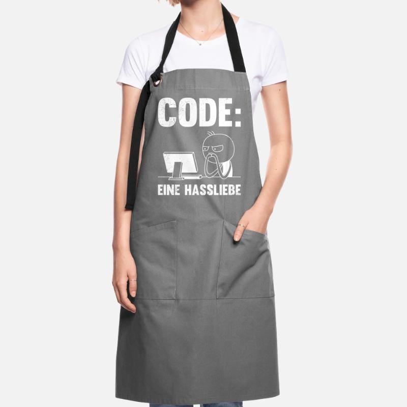 Coder CODE EINE HASSLIEBE LUSTIG Kontrastschürze