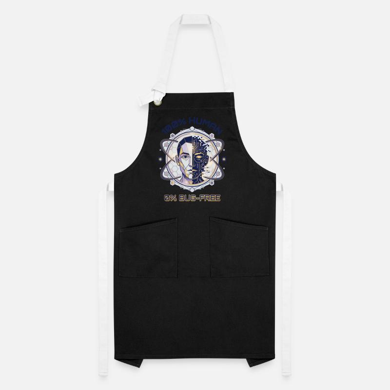 Human Glitch Code Artisan Apron