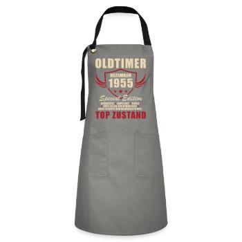 Oldtimer December 1955 Special Edition - Artisan Apron - grey/black - Front - Zoe (177cm)