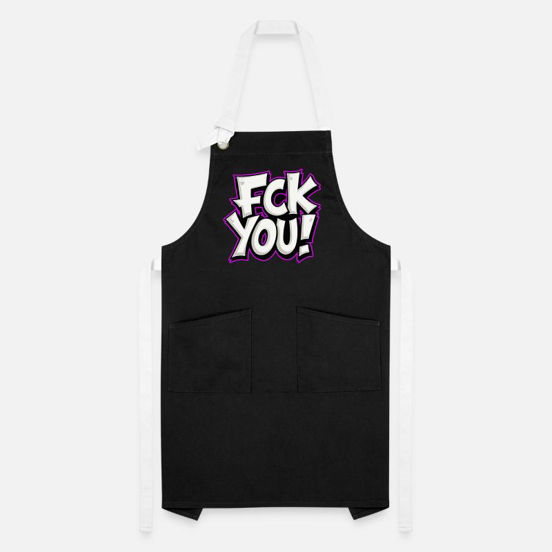 FCK YOU lettering provocative statement Artisan Apron