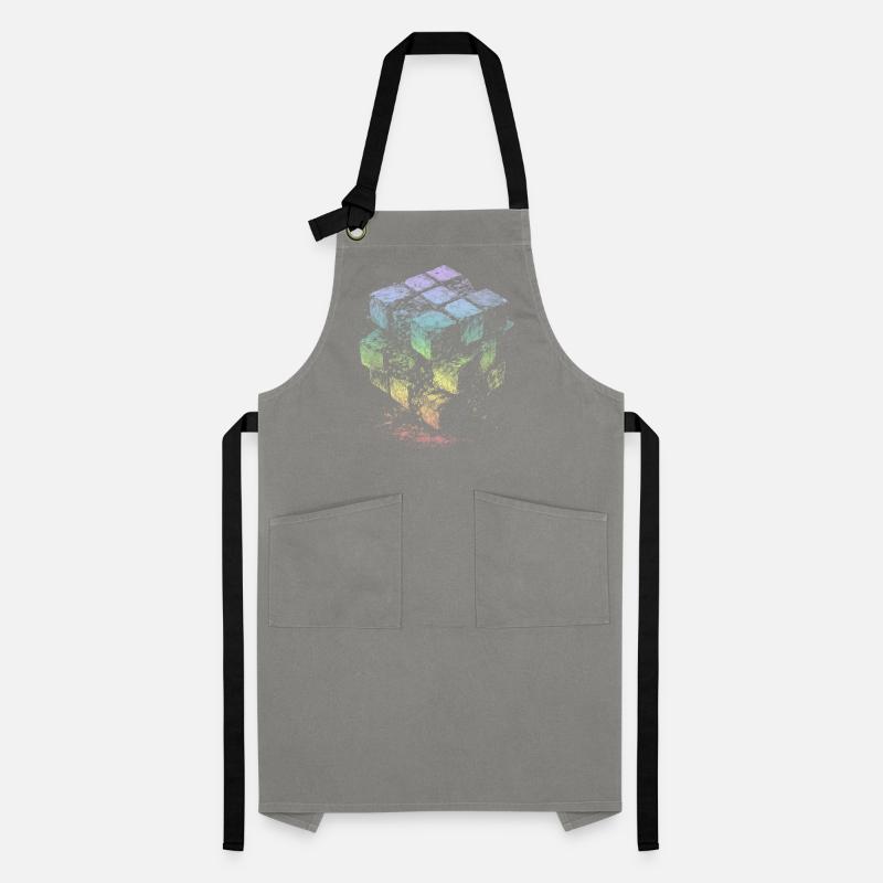Cube Rainbow Colors Artisan Apron
