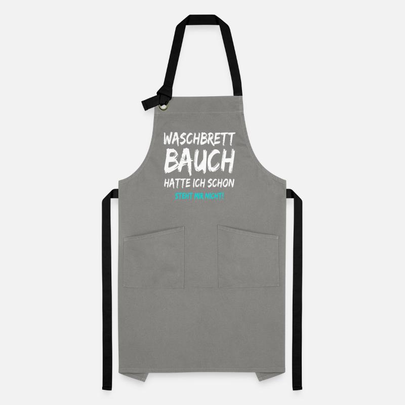 J’avais déjà des abdos en six-pack, ça ne me va pas ! Tablier contrasté