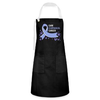 Cancer Esophagus Chemo Cancer Survivor - Artisan Apron - black/white - Front - Zoe (177cm)