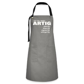good - Artisan Apron - grey/black - Front - Zoe (177cm)