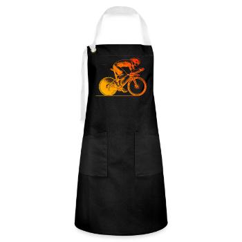 Road bike style for every occasion - Artisan Apron - black/white - Front - Zoe (177cm)