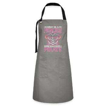 Pirate Princess Skull Edition - Artisan Apron - grey/black - Front - Zoe (177cm)