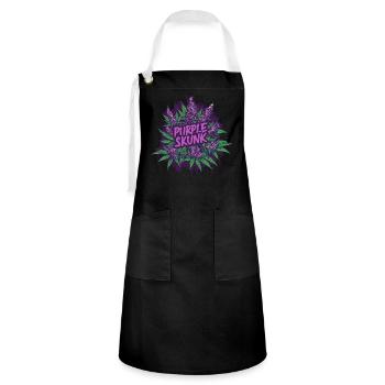 Purple Skunk - Artisan Apron - black/white - Front - Zoe (177cm)