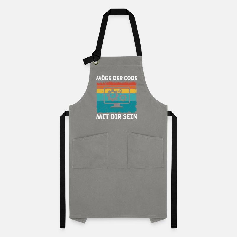 Nerd Computer MAY THE CODE BE WITH YOU FUNNY Artisan Apron