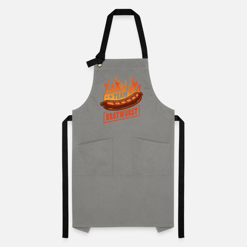 Chef de projet Équipe Bratwurst | Feu de grillage Tablier contrasté