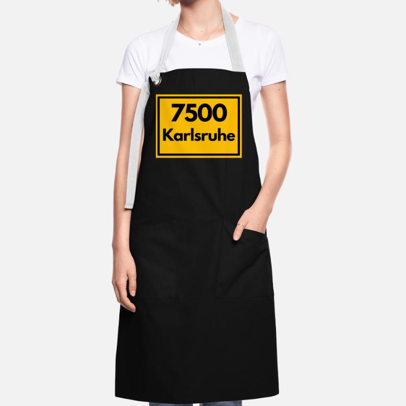 OLD POSTCODE ZIP CODE 7500 KARLSRUHE FÄCHERSTADT Artisan Apron