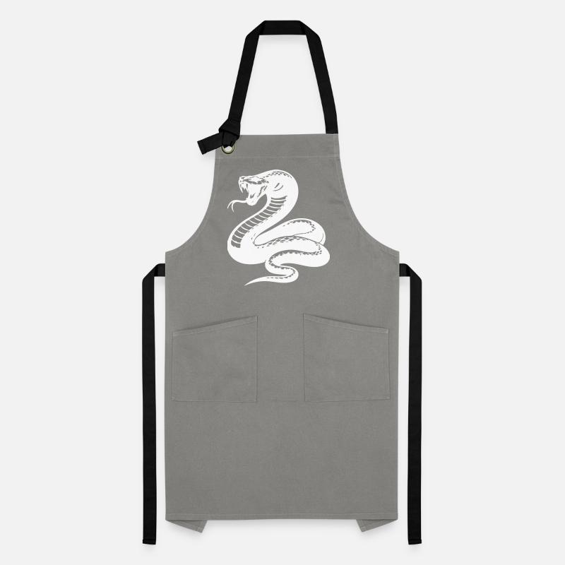 Silhouette du python serpent Tablier contrasté