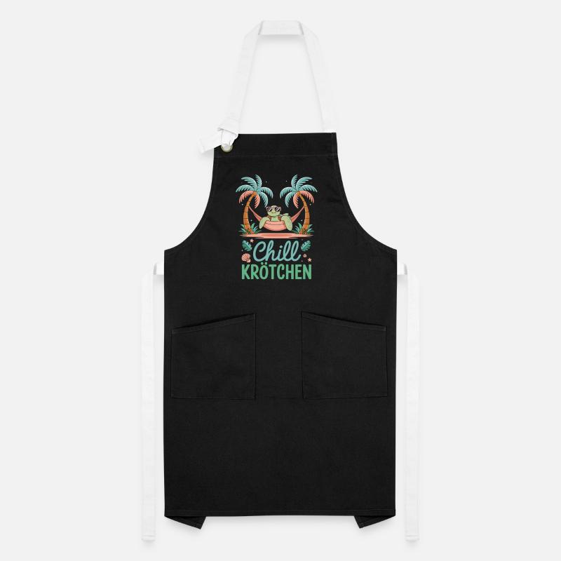 Chill Toad, Tortue cool dans le hamac Tablier contrasté