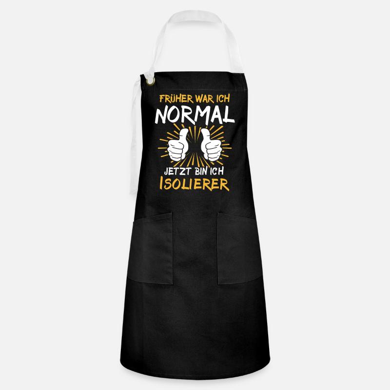 Insulating Saying - Artisan Apron - black/white