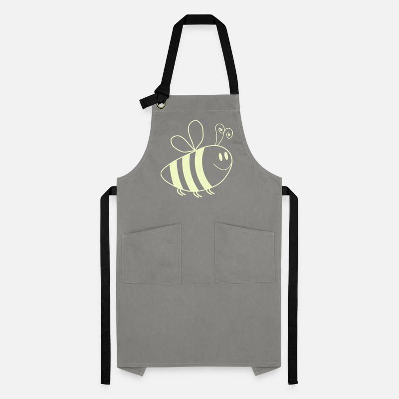 Smiling Bees Pattern Artisan Apron