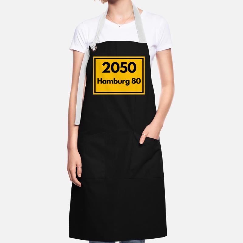 OLD POSTCODE POSTCODE RETRO 2050 HAMBURG 80 - ELBE Artisan Apron