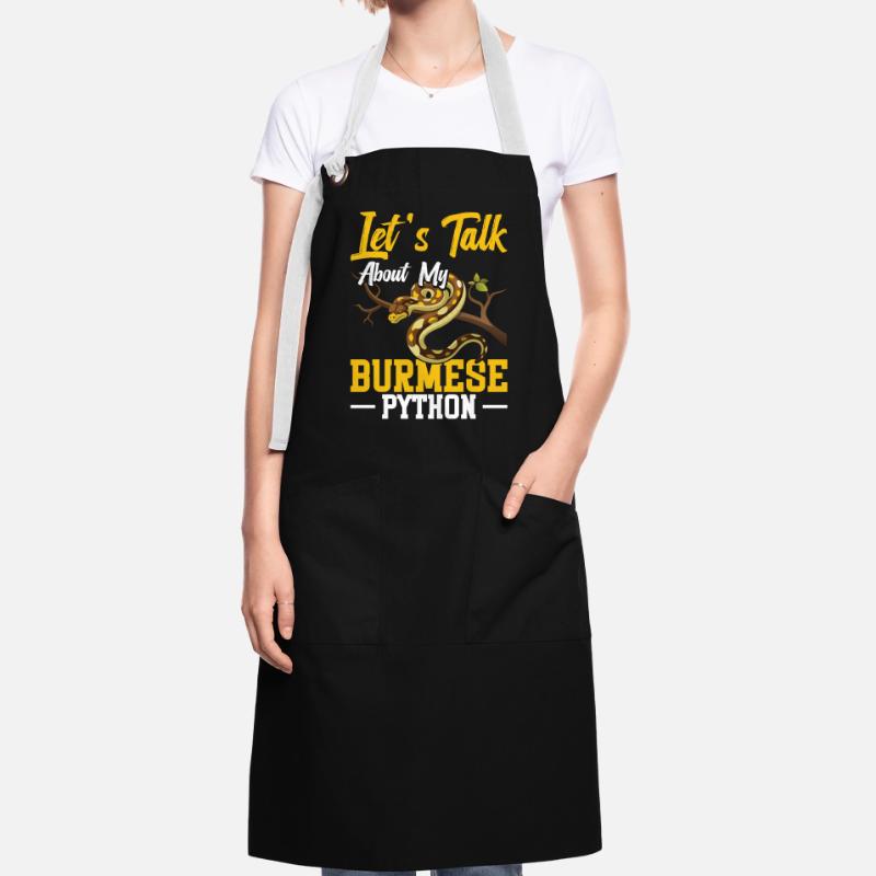 Propriétaire de python birman, terriarium de serpent, cacher un python Tablier contrasté