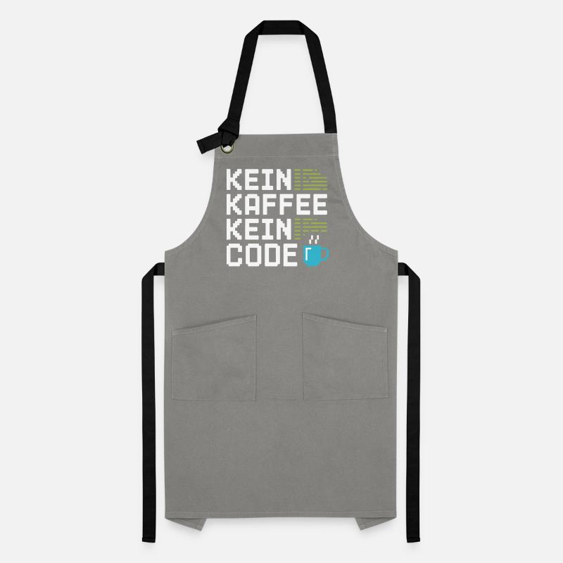No Coffee No Code Programmeur Informaticien Tablier contrasté