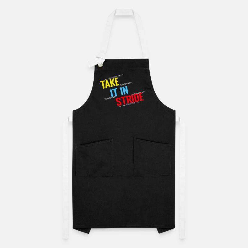 Running Run Take It In Stride Marathon Runner Artisan Apron