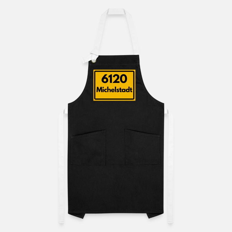 OLD POSTCODE POSTCODE RETRO 6120 MICHELSTADT HEIMA Artisan Apron