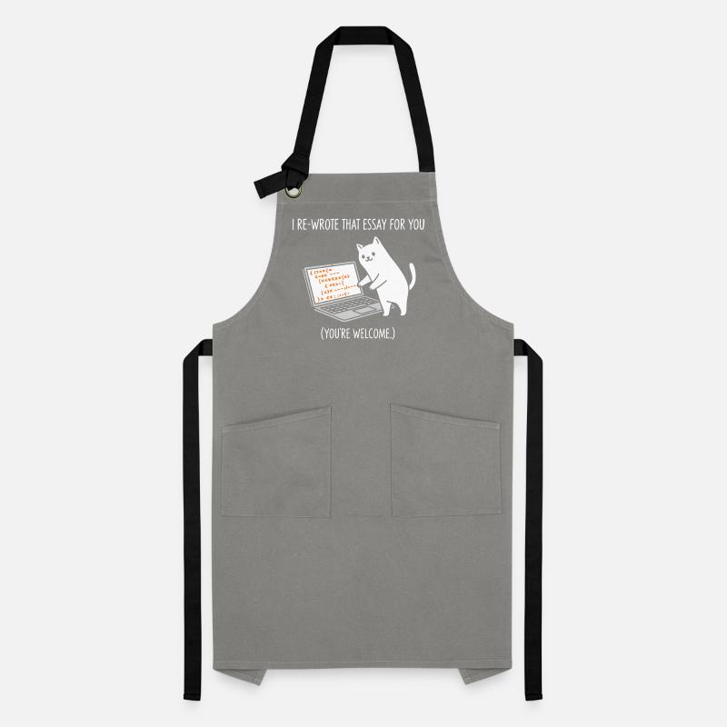 Code cat explains tasks Artisan Apron