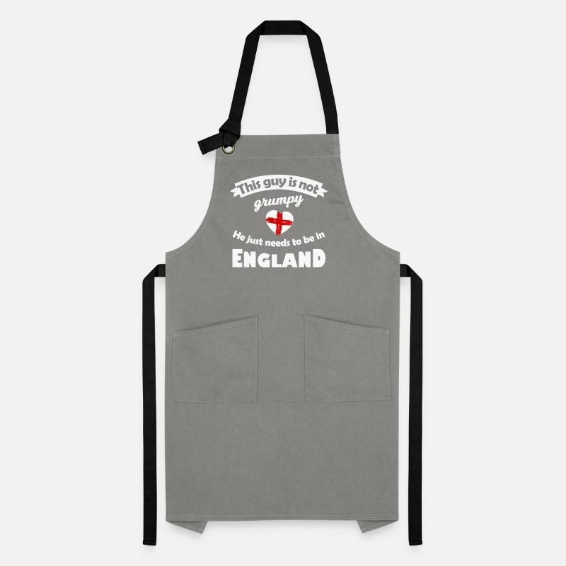Not grumpy: He needs England Artisan Apron
