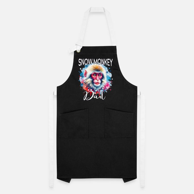 Snow Monkey Dad Artisan Apron