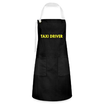 Chauffeur de taxi - Tablier contrasté - noir/blanc - Devant - Zoe (177cm)