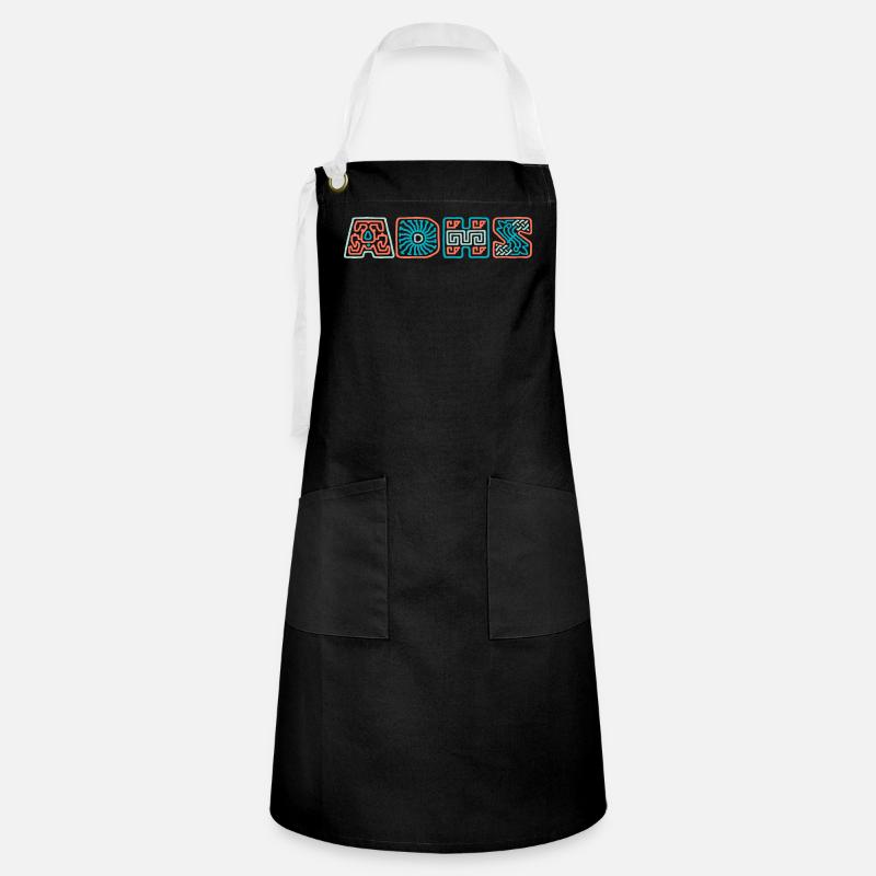 ADHD - Artisan Apron - black/white