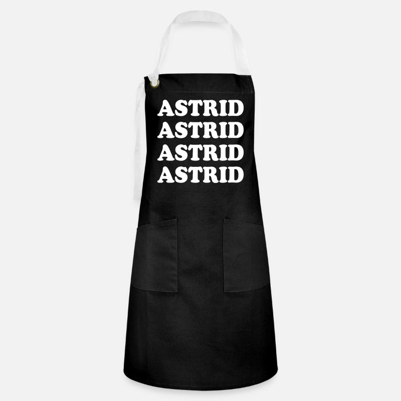 Astrid - Artisan Apron - black/white