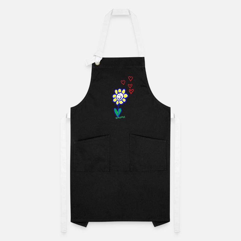 Joyeuse fleur Tablier contrasté