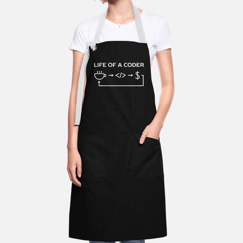 Programmierer-Leben eines Codier-Hemdes Kontrastschürze